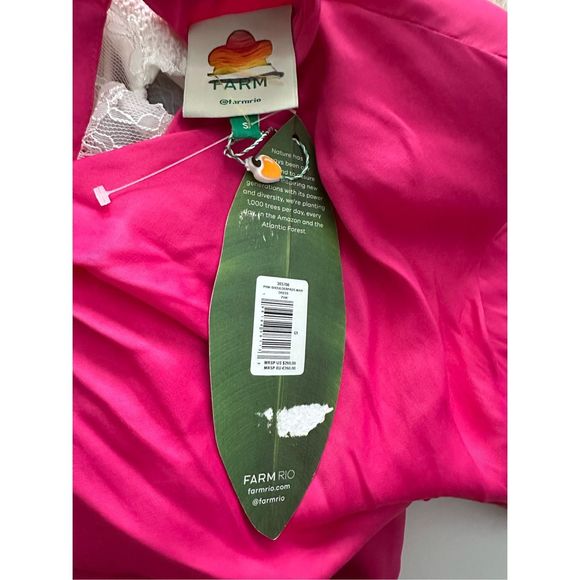 FARM RIO Draped Satin Maxi Dress Small $260 - Picture 9 of 9